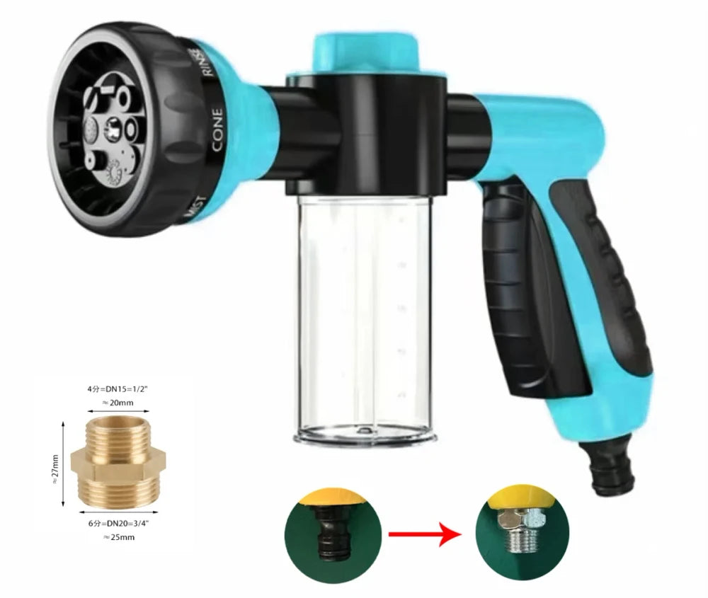 FurBond AquaPaw Pro™ — 8-in-1 Dog Bath Shower Sprayer with Built-In Soap Dispenser